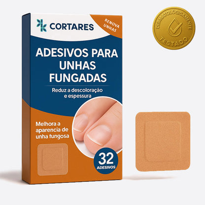 Cortares™ – Adesivo Antifúngico para Unhas