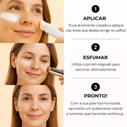 Base 2 em 1 com pincel integrado