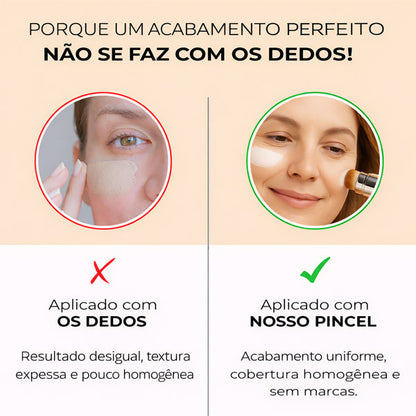 Base 2 em 1 com pincel integrado