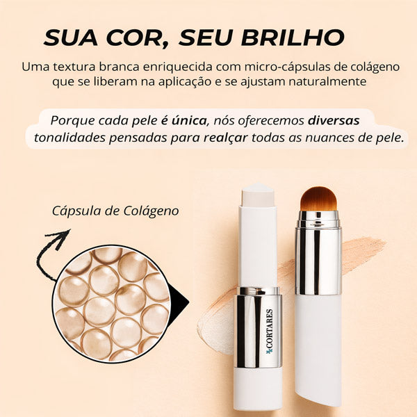 Base 2 em 1 com pincel integrado